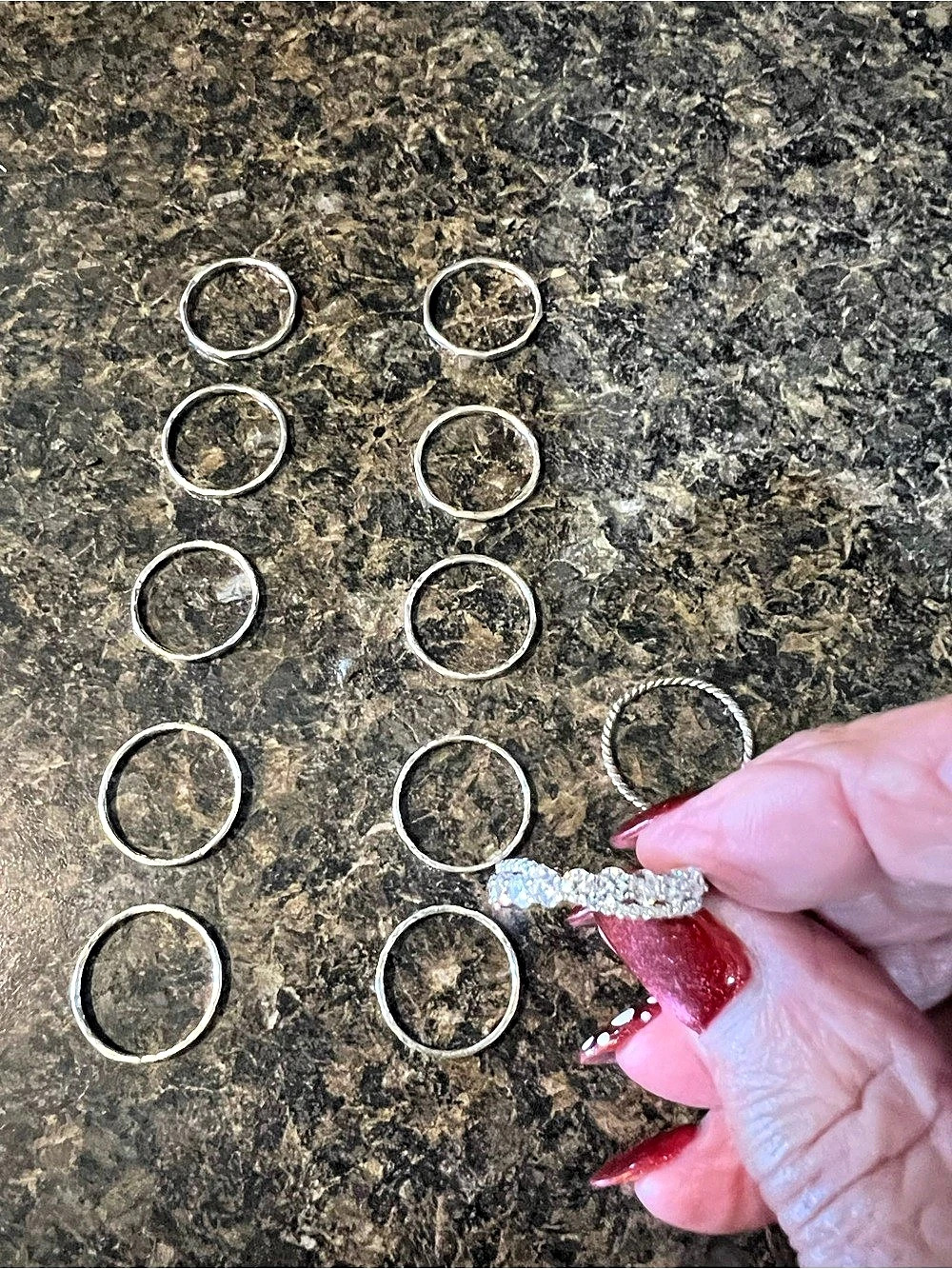 Silver-Tone Stacking Rings Assortment - Picture 2 of 8
